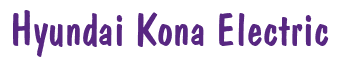 Rendering "Hyundai Kona Electric" using Dom Casual