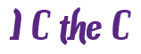 Rendering "I C the C" using Color Bar