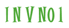 Rendering "I N V NO 1" using Cooper Latin