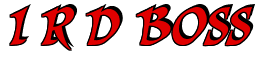 Rendering "I R D BOSS" using Braveheart