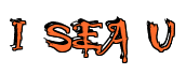 Rendering "I SEA U" using Buffied