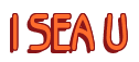 Rendering "I SEA U" using Beagle
