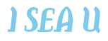 Rendering "I SEA U" using Color Bar