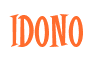 Rendering "IDONO" using Cooper Latin