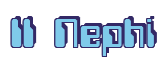 Rendering "II Nephi" using Computer Font