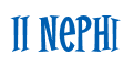 Rendering "II Nephi" using Cooper Latin