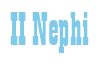 Rendering "II Nephi" using Bill Board