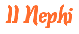 Rendering "II Nephi" using Color Bar