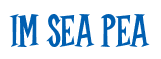 Rendering "IM SEA PEA" using Cooper Latin