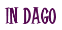 Rendering "IN DAGO" using Cooper Latin