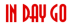 Rendering "IN DAY GO" using Asia