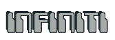 Rendering "INFINITI" using Computer Font