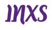 Rendering "INXS" using Color Bar