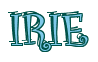 Rendering "IRIE" using Curlz