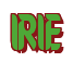 Rendering "IRIE" using Callimarker