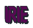 Rendering "IRIE" using Callimarker