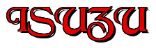 Rendering "ISUZU" using Black Chancery