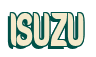 Rendering "ISUZU" using Callimarker