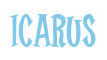Rendering "Icarus" using Cooper Latin