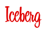 Rendering "Iceberg" using Bean Sprout