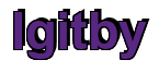 Rendering "Igitby" using Arial Bold