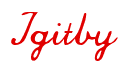 Rendering "Igitby" using Commercial Script