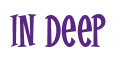 Rendering "In Deep" using Cooper Latin
