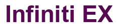 Rendering "Infiniti EX" using Arial Bold