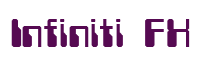 Rendering "Infiniti FX" using Computer Font
