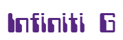 Rendering "Infiniti G" using Computer Font