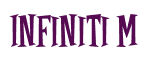 Rendering "Infiniti M" using Cooper Latin