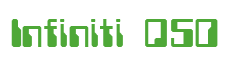 Rendering "Infiniti Q50" using Computer Font