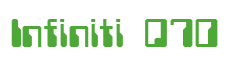 Rendering "Infiniti Q70" using Computer Font