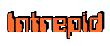 Rendering "Intrepid" using Computer Font