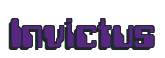 Rendering "Invictus" using Computer Font
