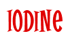 Rendering "Iodine" using Cooper Latin