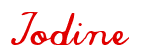 Rendering "Iodine" using Commercial Script