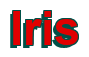 Rendering "Iris" using Arial Bold