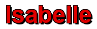 Rendering "Isabelle" using Arial Bold