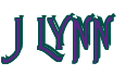 Rendering "J LYNN" using Agatha