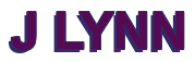Rendering "J LYNN" using Arial Bold