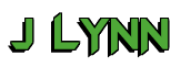Rendering "J LYNN" using Batman Forever