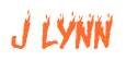 Rendering "J LYNN" using Charred BBQ