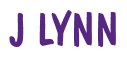 Rendering "J LYNN" using Dom Casual