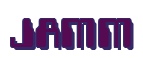 Rendering "JAMM" using Computer Font