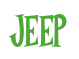 Rendering "JEEP" using Cooper Latin