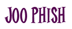 Rendering "JOO PhisH" using Cooper Latin