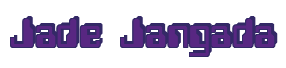 Rendering "Jade Jangada" using Computer Font