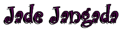 Rendering "Jade Jangada" using Curlz