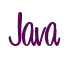 Rendering "Java" using Bean Sprout